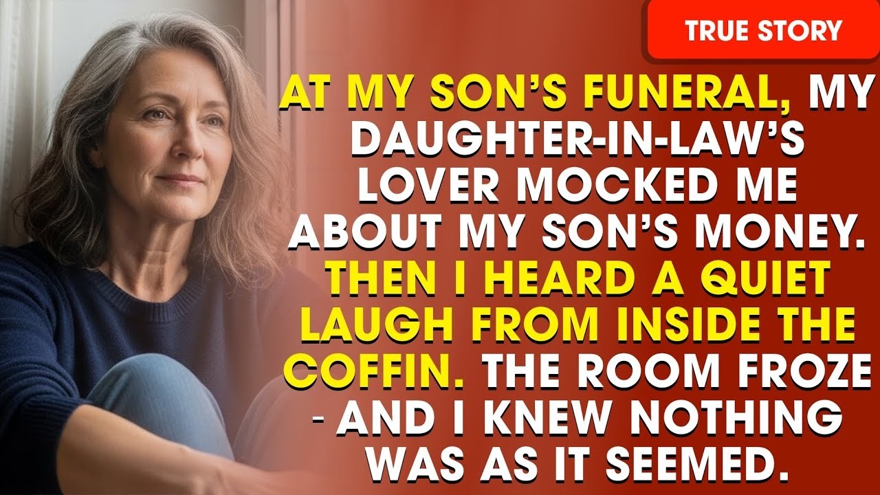 My Son Died Leaving Millions — At the Funeral, He Laughed When His Wife’s Lover Spoke