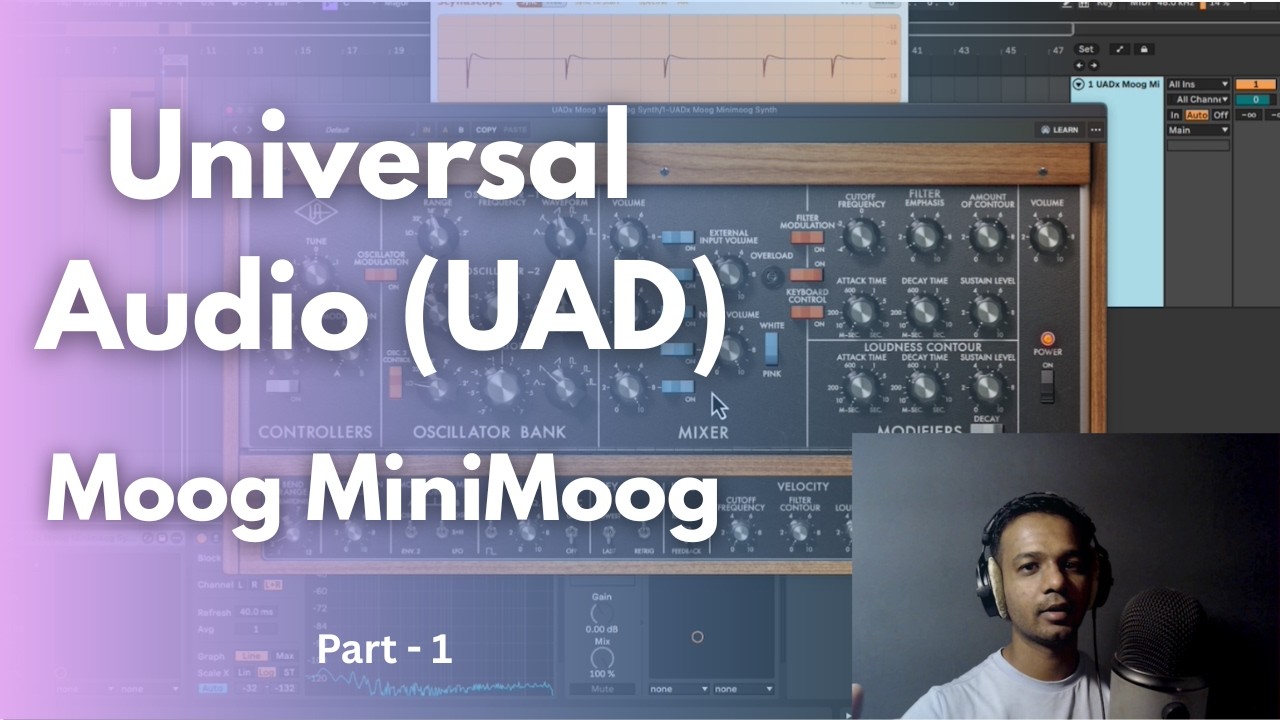 UAD Moog MiniMoog Synthesizer - Part 1 Overview, Oscillators