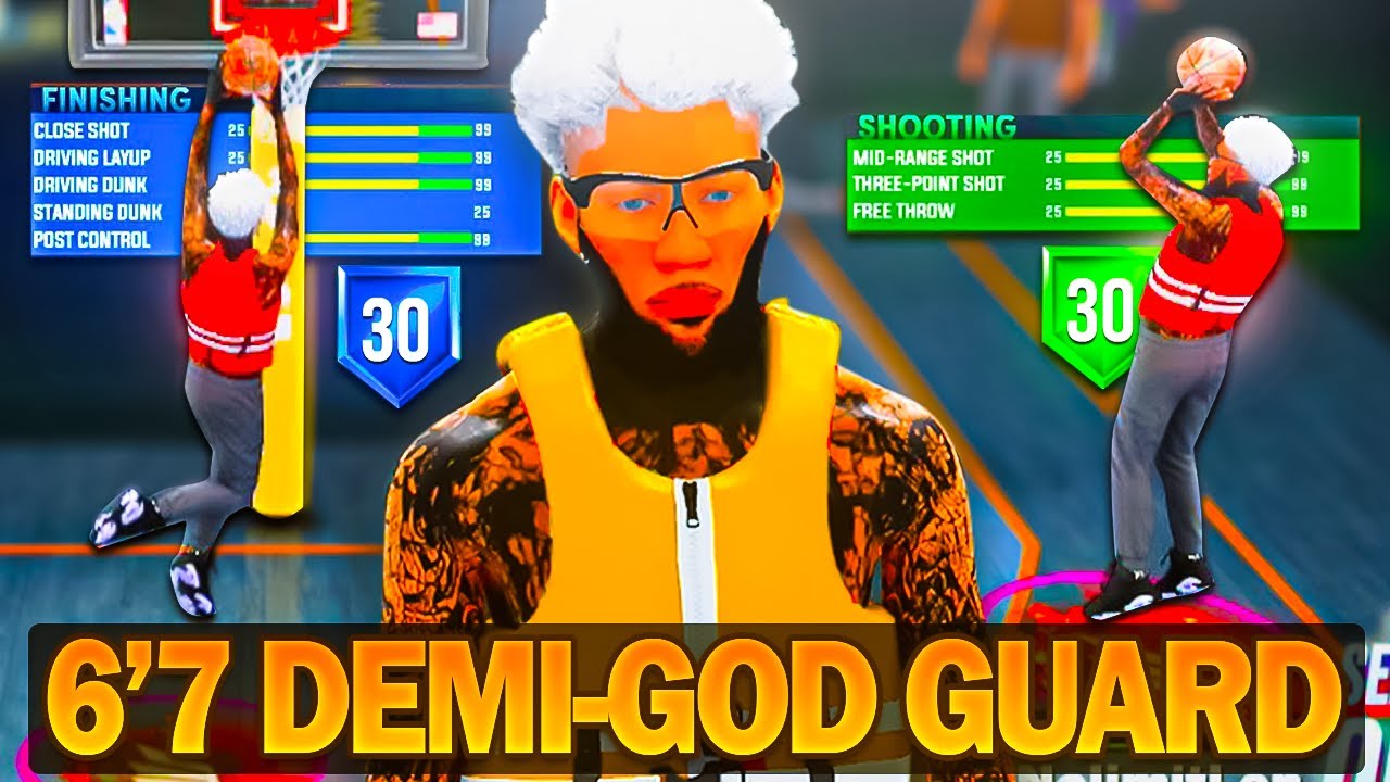 THIS 6'7 DEMIGOD ISO POINT GUARD BUILD IS THE BEST BUILD in NBA 2K23! 1v1 PLAYSHOT w/ CONTACTS DUNKS