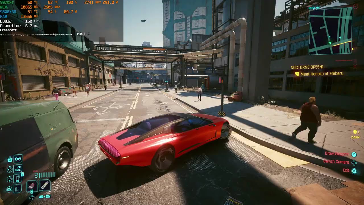 Cyberpunk 2077-9800X3D 9070XT 1440p Max Settings and Max RayTracing