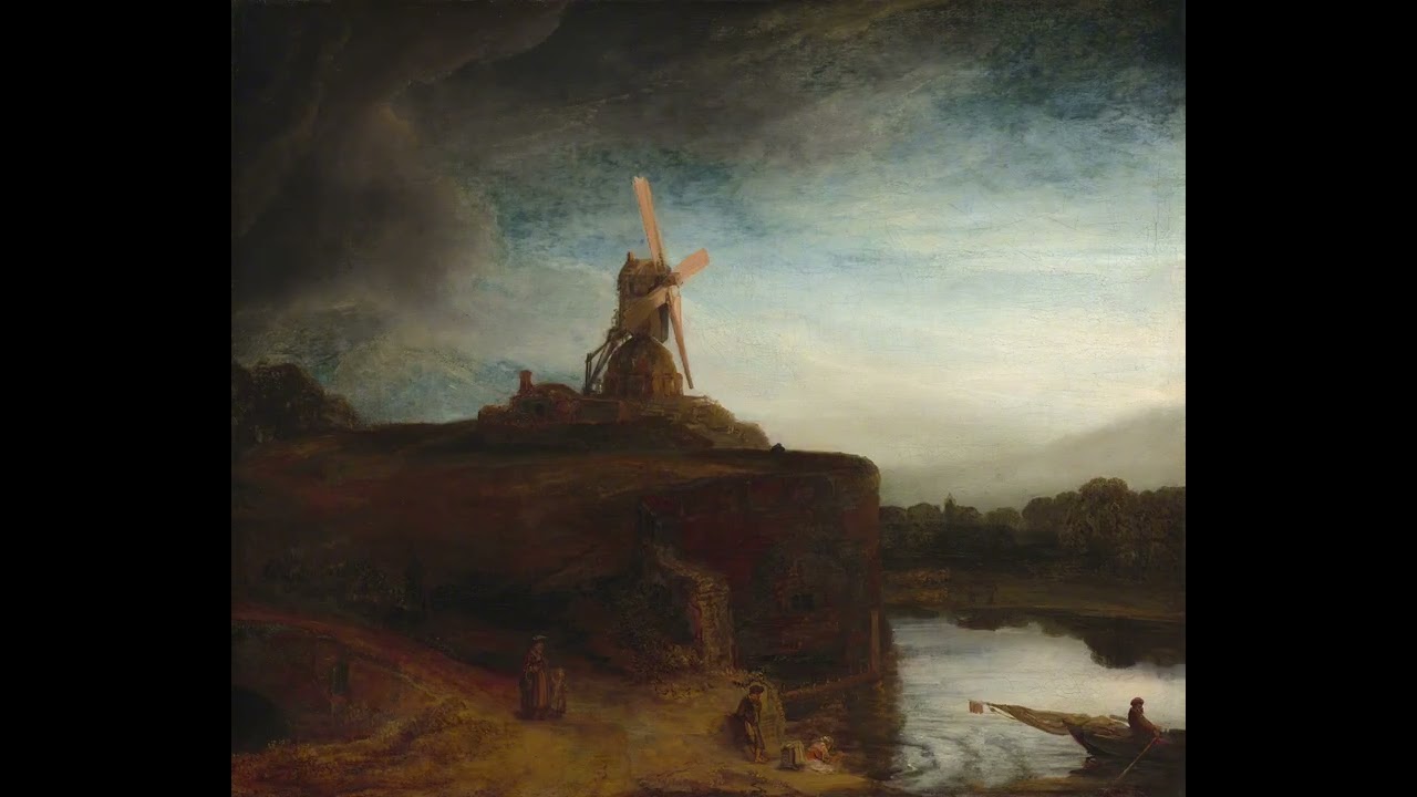 The Mill by Rembrandt. Baroque Artistic Screen Overlay 