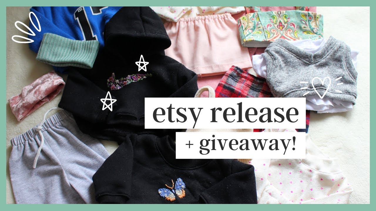 GIVEAWAY AND ETSY RELEASE PREVIEW!!! | AMERICAN GIRL DOLL CLOTHES
