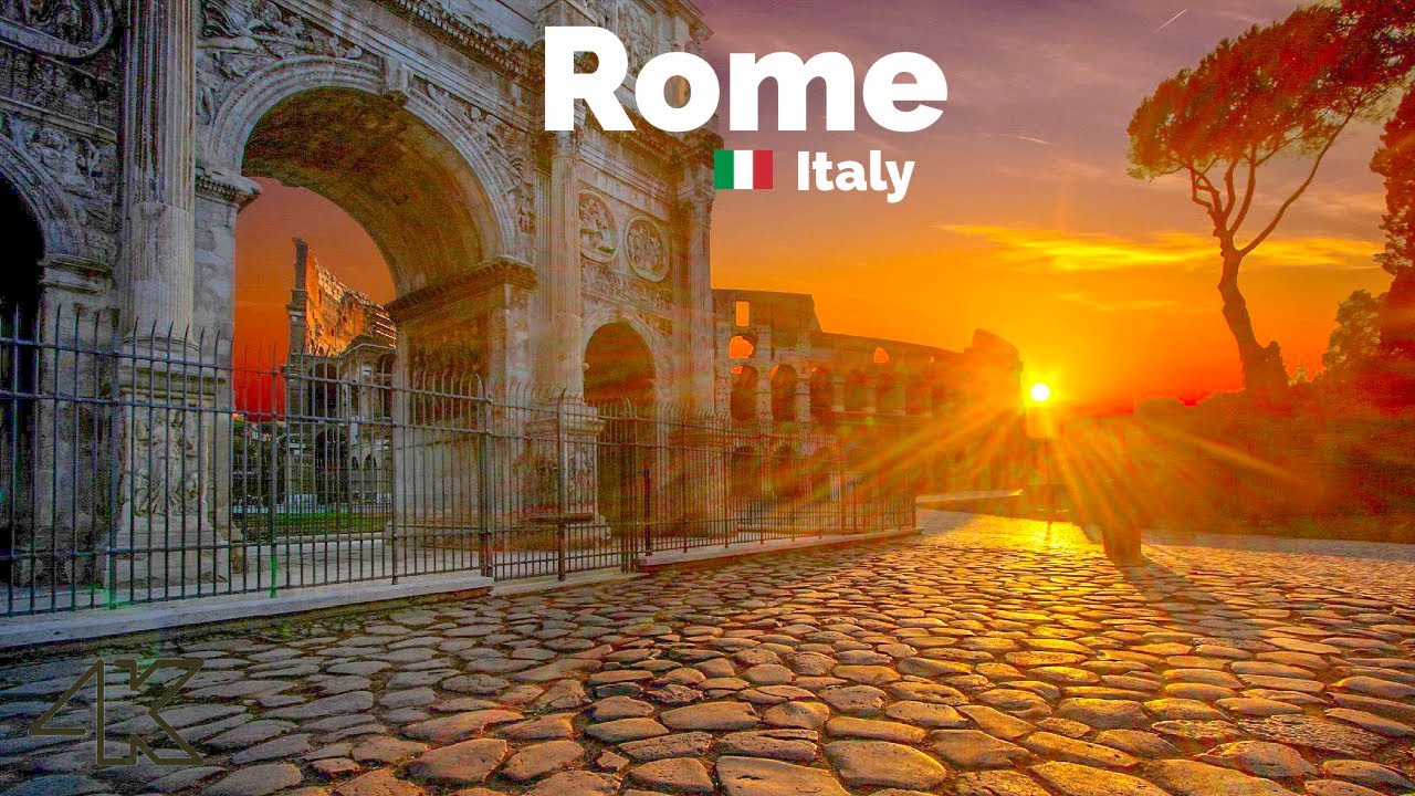 Rome, Italy 🇮🇹 - Evening Walk 🌇- 4K-HDR Walking Tour ~2 Hours
