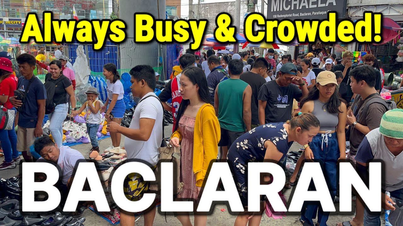 BACLARAN MARKET Weekend Walking 2023 | Busy Streets of Baclaran Pasay-Parañaque, Metro Manila