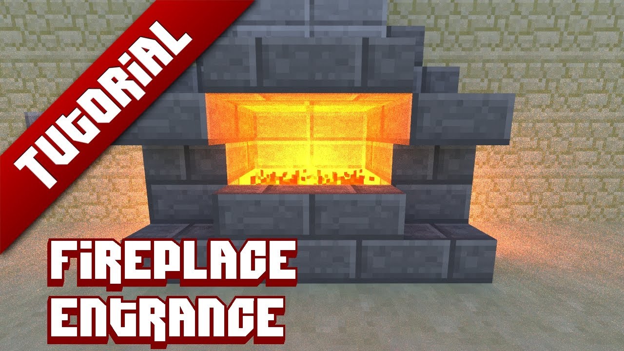 Minecraft Tutorial: Hidden fireplace entrance