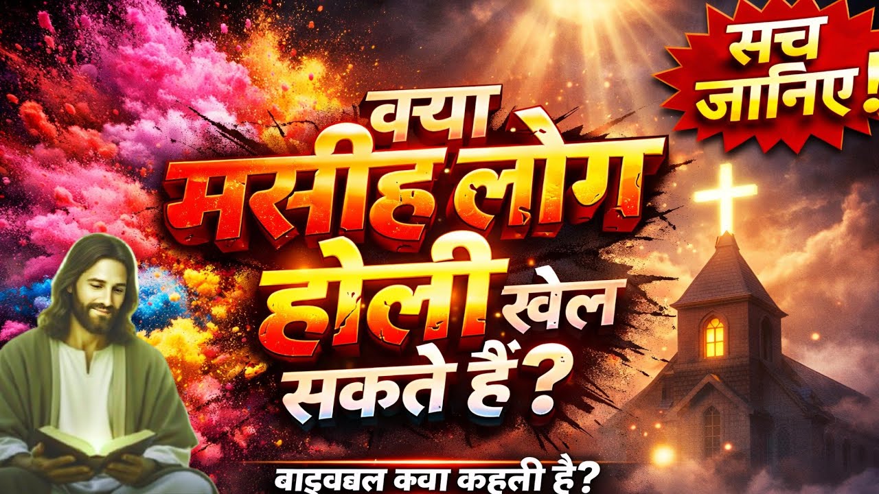 क्या मसीह लोग होली खेल सकते हैं? | बाइबल क्या कहती है? | Christian Holi Truth Video