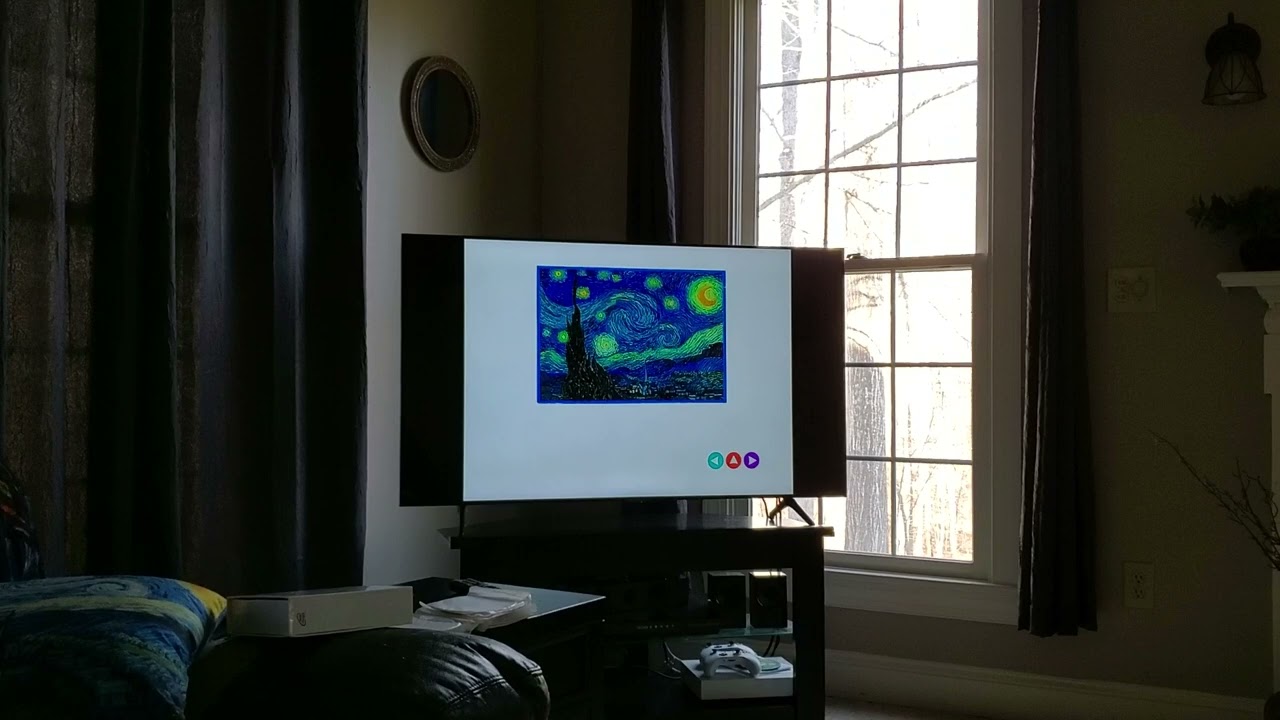 Baby Einstein Baby Van Gogh DVD Menu.