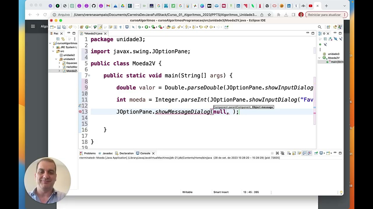 Curso 01: Algoritmos & Programação em JAVA 21 - Unidade 3 - Switch Expressions (vídeo 42)