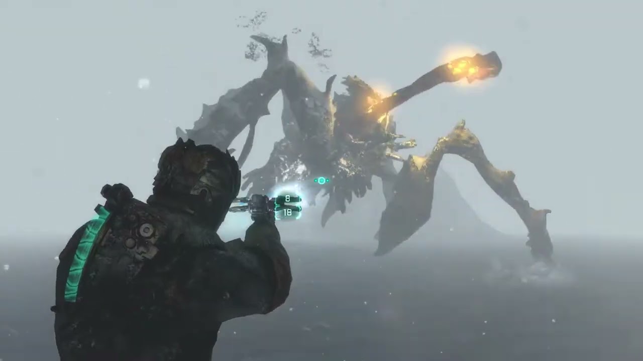 (clip) The FIRST ice planet boss fight | DEAD SPACE 3