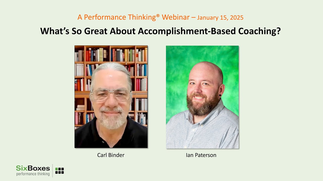 What's So Great About Accomplishment-Based Coaching?