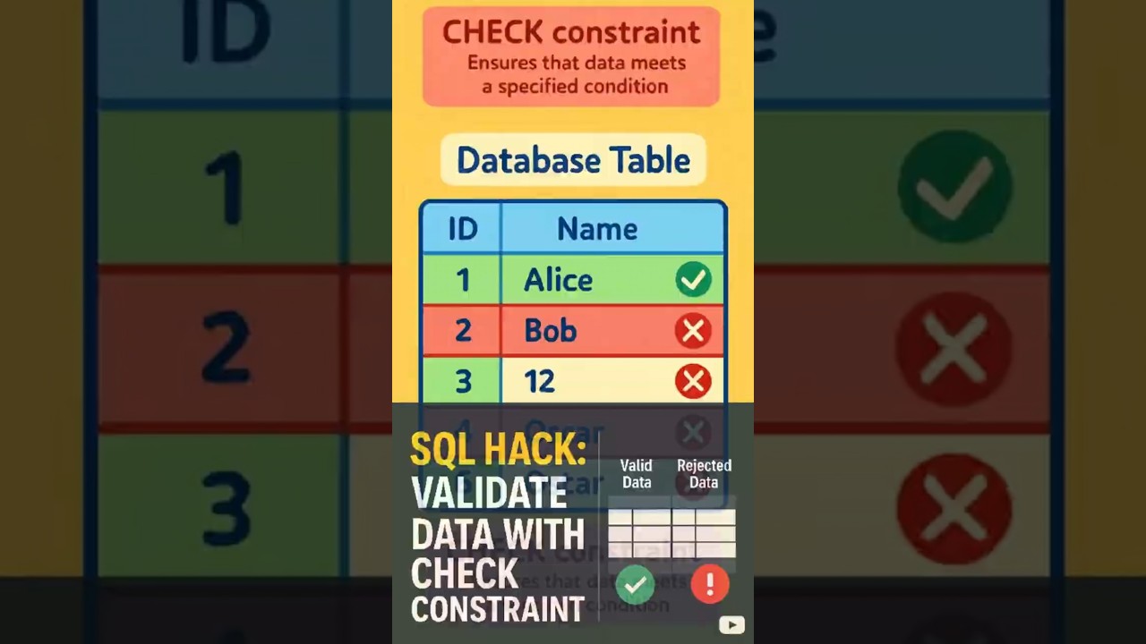 SQL Hack: Validate Data Integrity with CHECK Constraint
