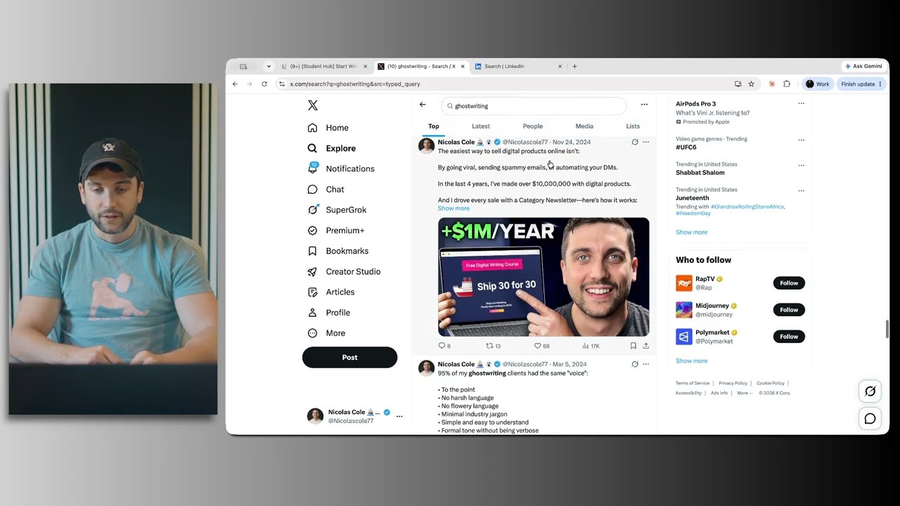 Лучший лайфхак для роста в X и LinkedIn, который я знаю (занимает всего 15 минут в день)