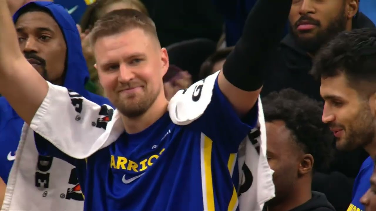 The Celtics with a tribute video for Kristaps Porzingis + reactions