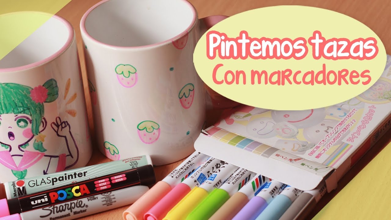 Pintemos tazas con marcadores ☕☕