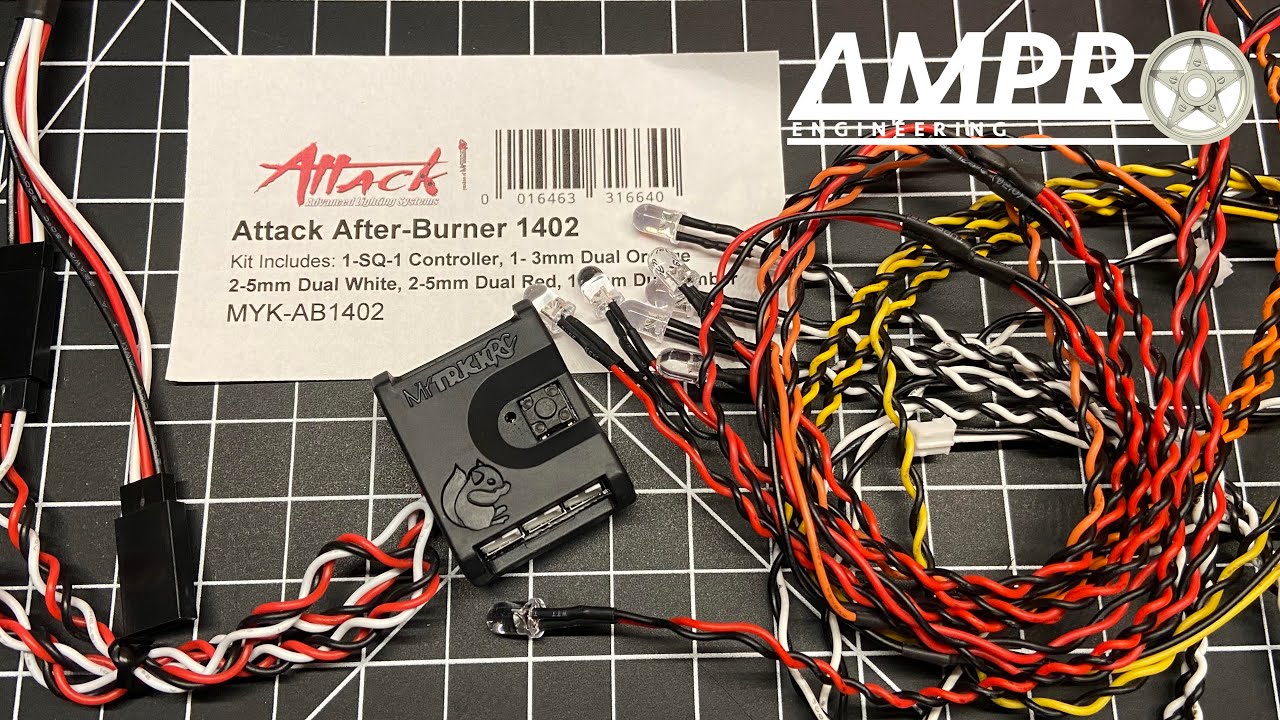 e290: RC Car Lighting Kit Review, PART 8: My Trick RC Attack After-Burner 1402