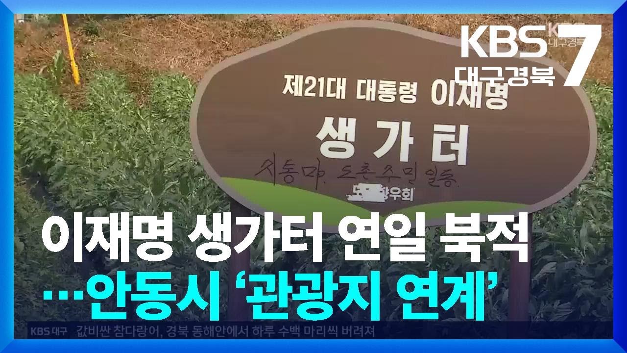 이재명 생가터 연일 북적…안동시 ‘관광지 연계’ / KBS  2025.07.09.