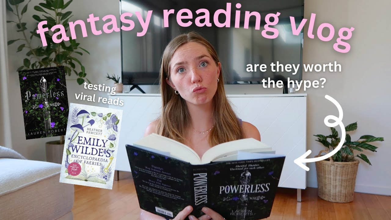 reading viral fantasy books for a week 🔮⚔️✨ | fantasy reading vlog | *spoiler free* 🪄
