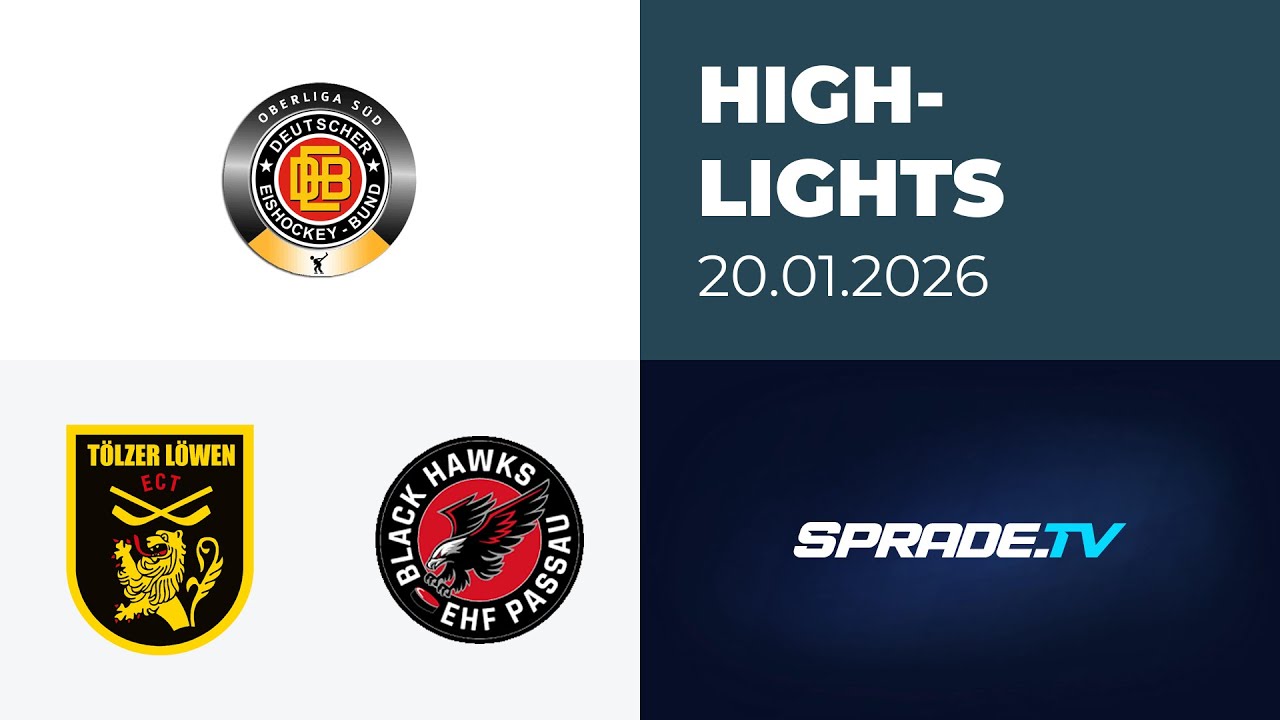 20.01.2026 - Highlights - Tölzer Löwen vs. EHF Passau Black Hawks