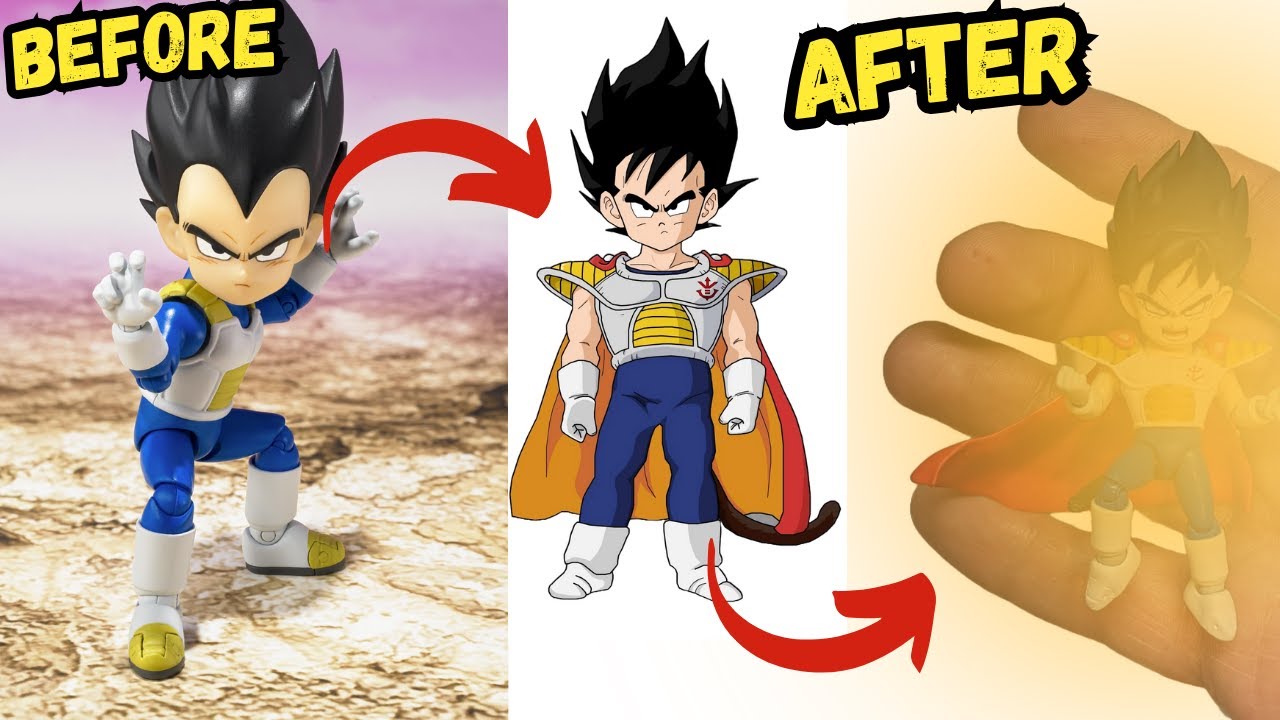 Mini Vegeta Daima What is the BEST Way to Make a Custom Dragon Ball Z KID VEGETA Z Figure