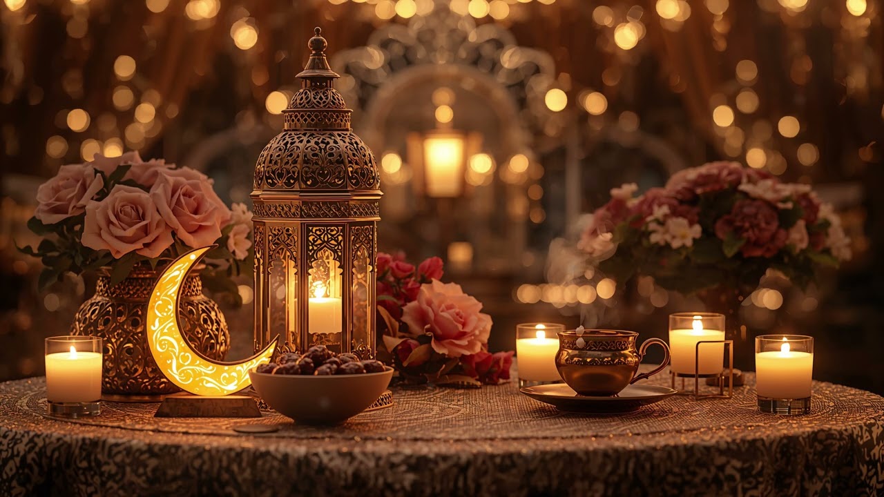 Ramadan Lantern 4K ✨🌙 Cozy Ramadan Night Ambience | Islamic TV Wallpapers |  خلفيات شاشة رمضان فاخرة