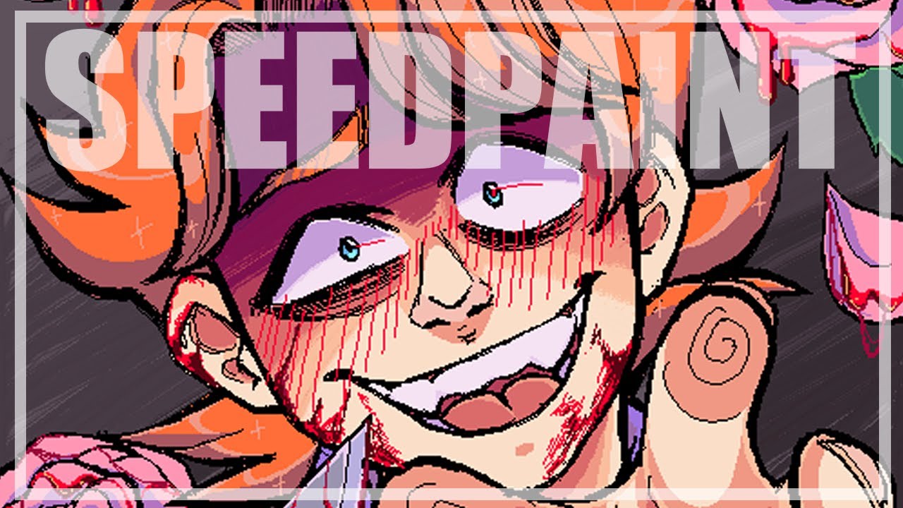 Friday Night Funkin Speedpaint Senpai Bloody Roses