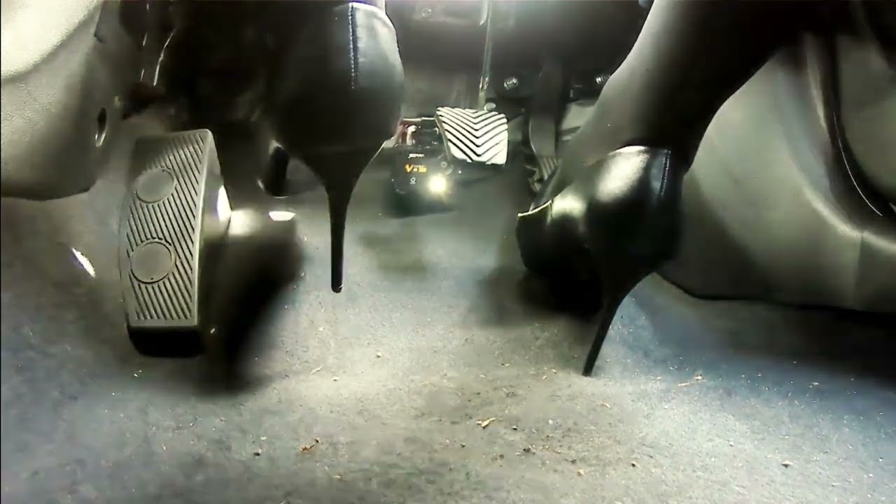 Black High Heel Drive (Floor Camera) - Pedal Pumping