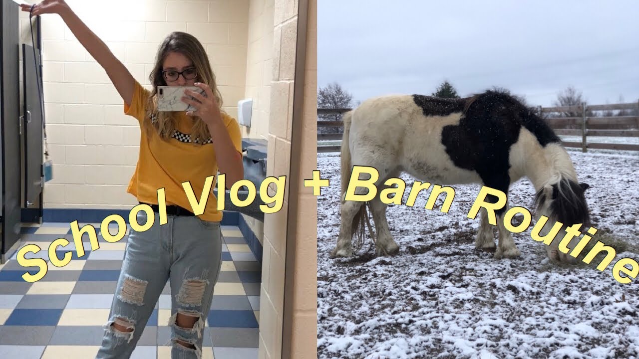 School Vlog + After School Barn Routine!