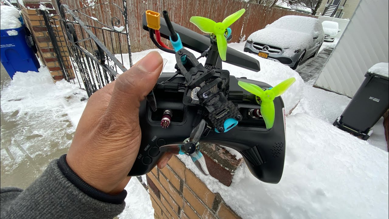 Полёт в снегу DJI 04