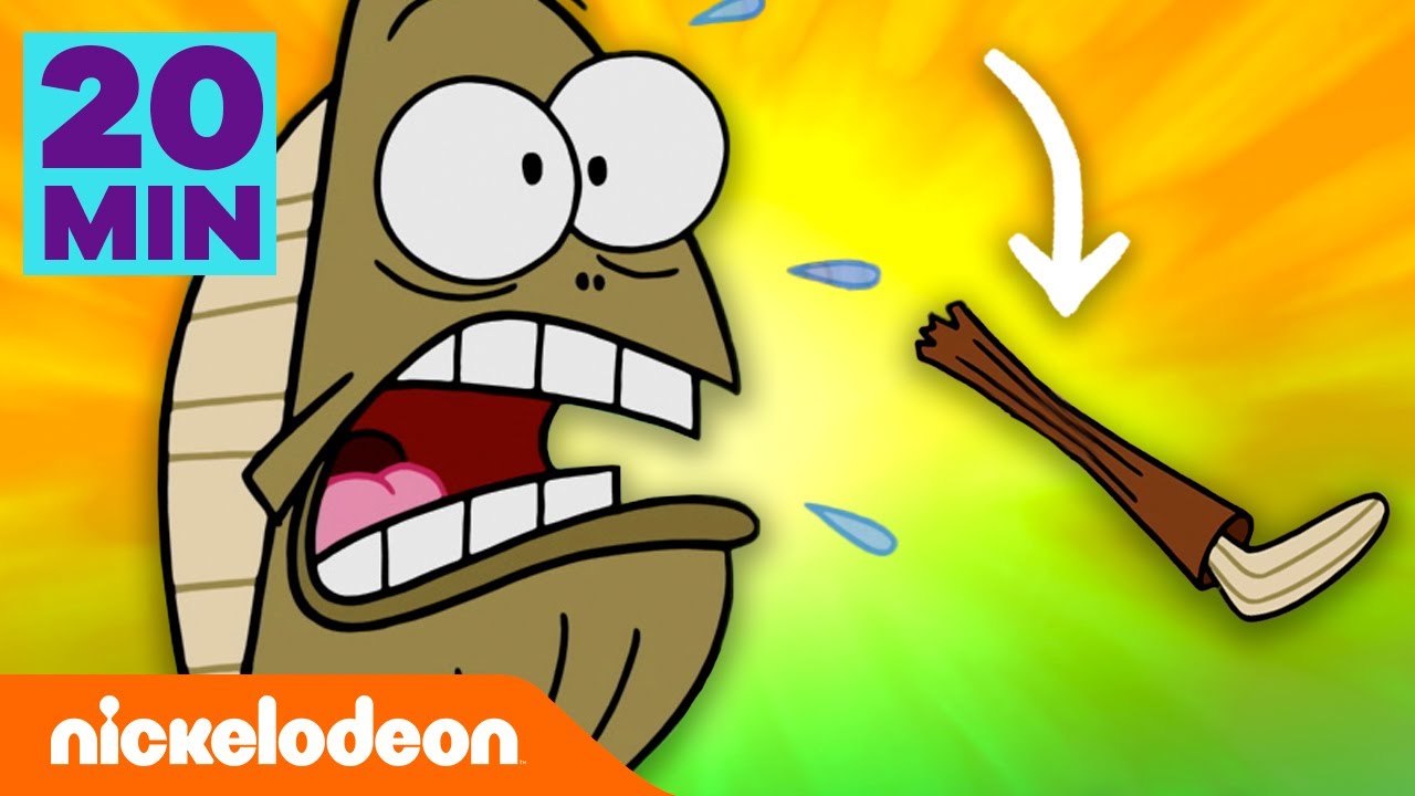 SpongeBob | MOJA NOGA! 20 MINUT nieprzerwanej zabawy z Fredem! | Nickelodeon Polska