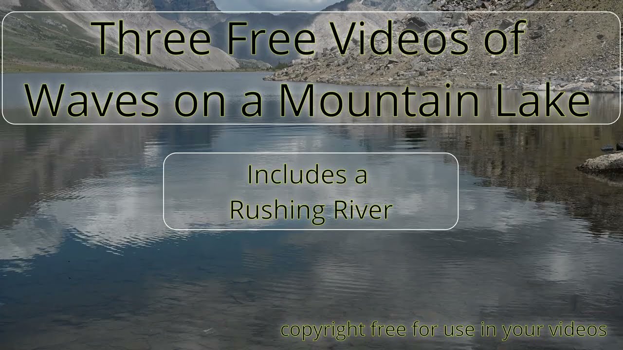 Enjoy Three 4K calm morning at a mountain lake with sky reflecting across still, crystal-clear water