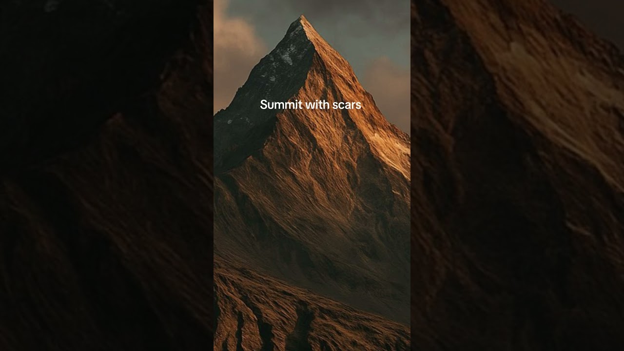 Summit with scars