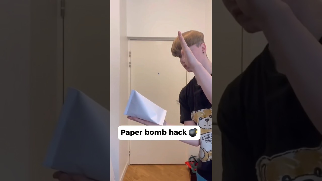 Ledakan bom kertas #lifehacks #experiment