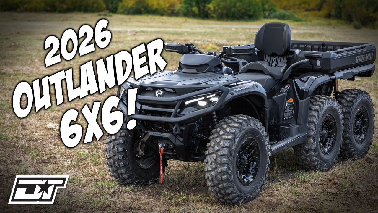 НОВЫЙ 2026 Can-Am Outlander Max 6x6 Backcountry 1000R Подробный обзор квадроцикла