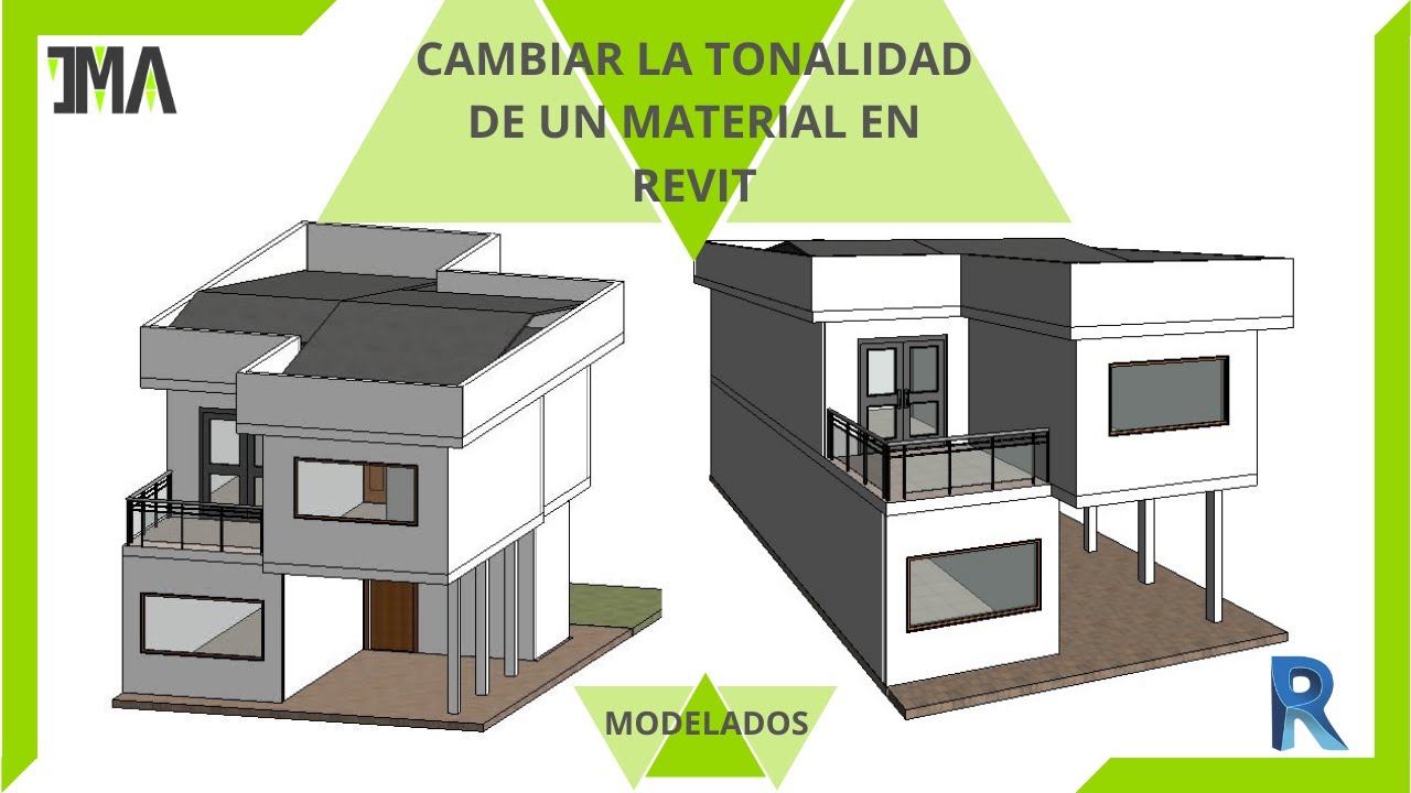 Revit-27- Cambiar el color o la tonalidad de un material en Revit