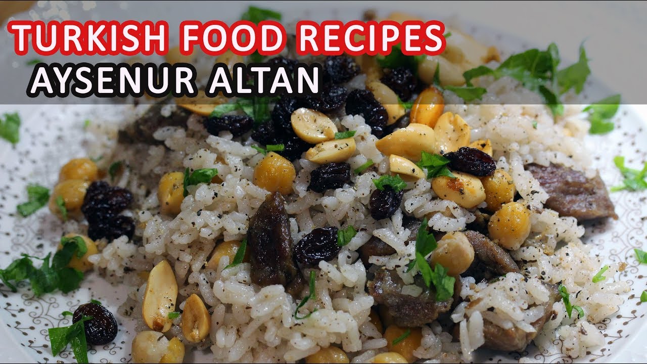Rich Turkish Rice Pilaf Recipe with Meat, Chickpeas, Nuts And Raisins | Aysenur Altan Recipes