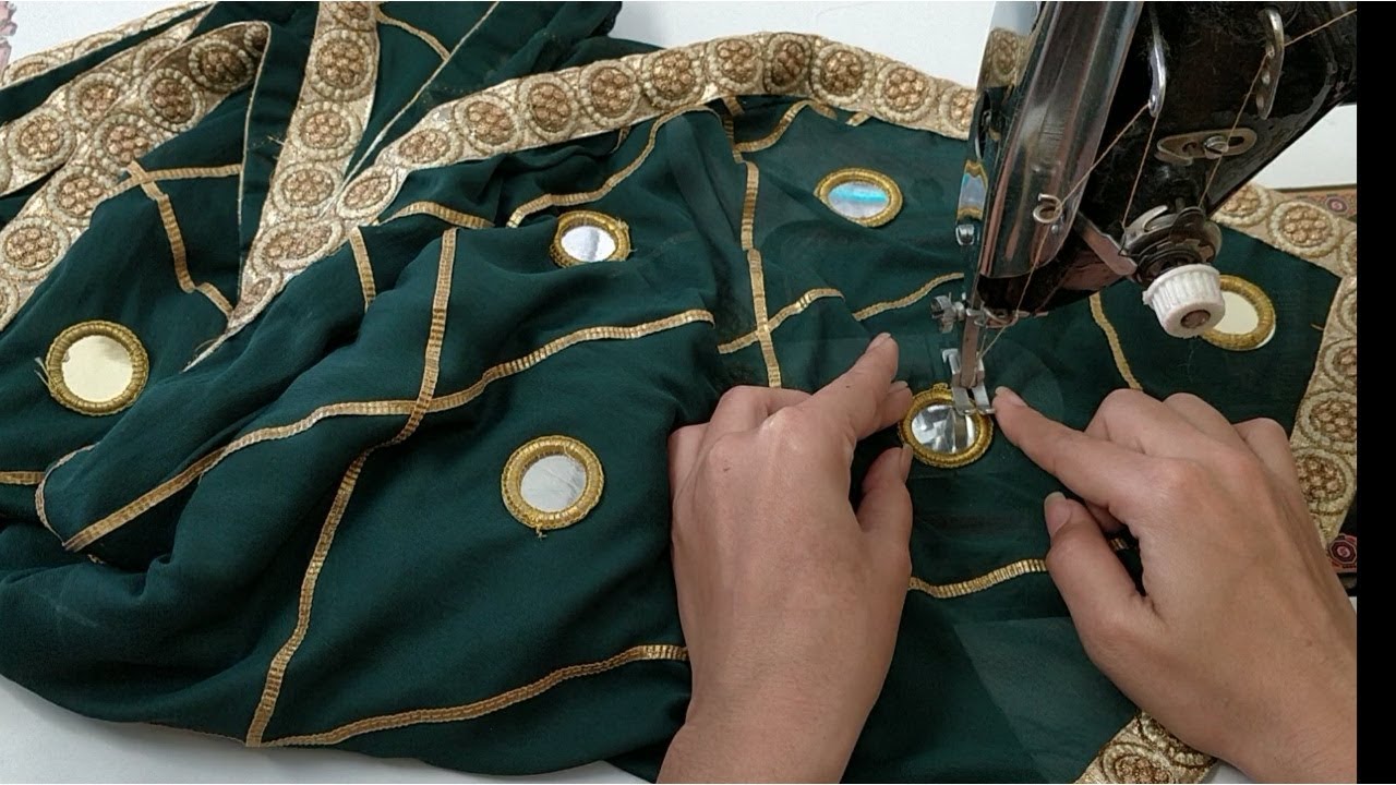 Very latest heavy dupatta making at home