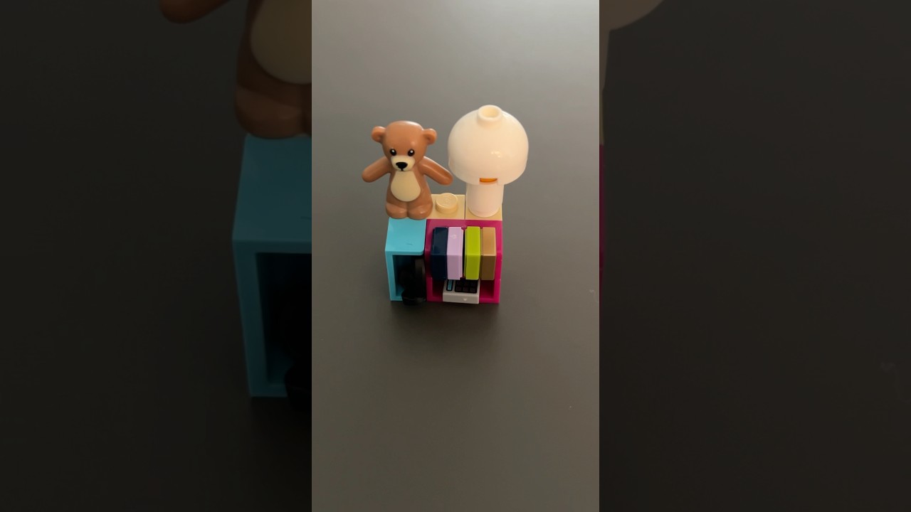 A cute Lego bedroom bedside table 💛