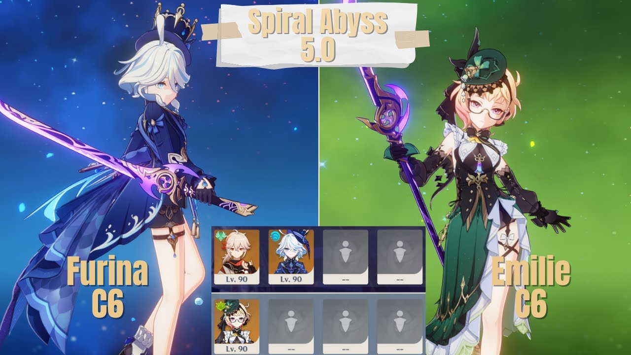 C6 Furina Duo & C6 Emilie Solo Spiral Abyss 5.0