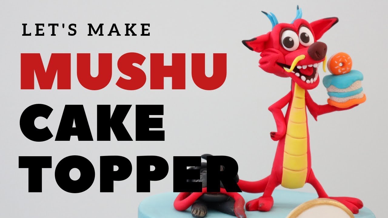 How to make Mushu Cake Topper