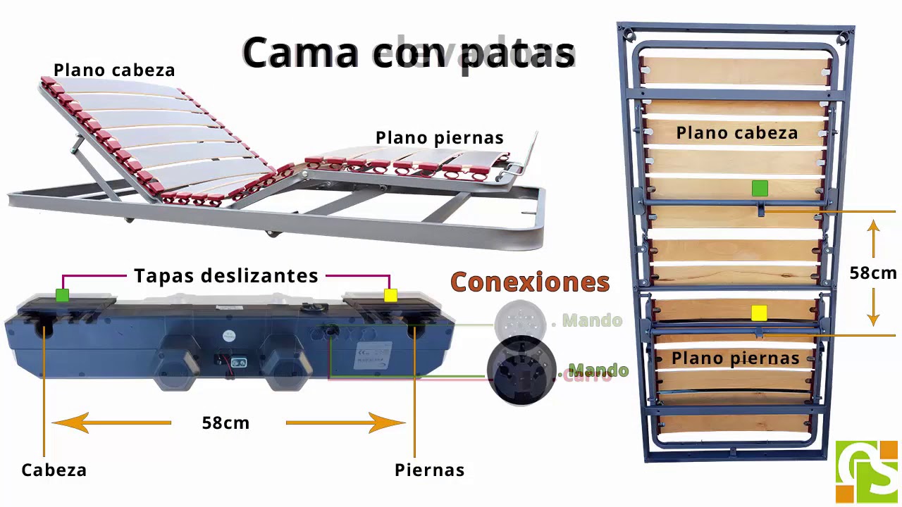 ✔ Camas articuladas partidas