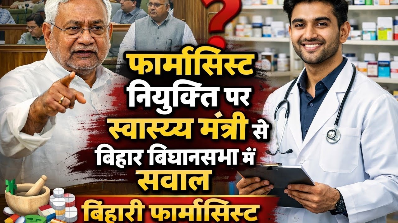 2473 फार्मासिस्ट बहाली पर बड़ा खुलासा स्वास्थ्य मंत्री से सीधा सवाल | Bihari Pharmacist News #btsc