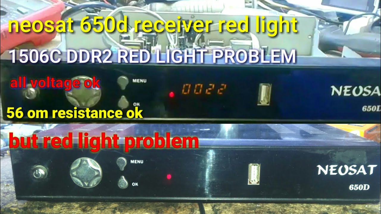 neosat dish receiver red light problem repair [HD dish receiver reparing]mrsakhawat