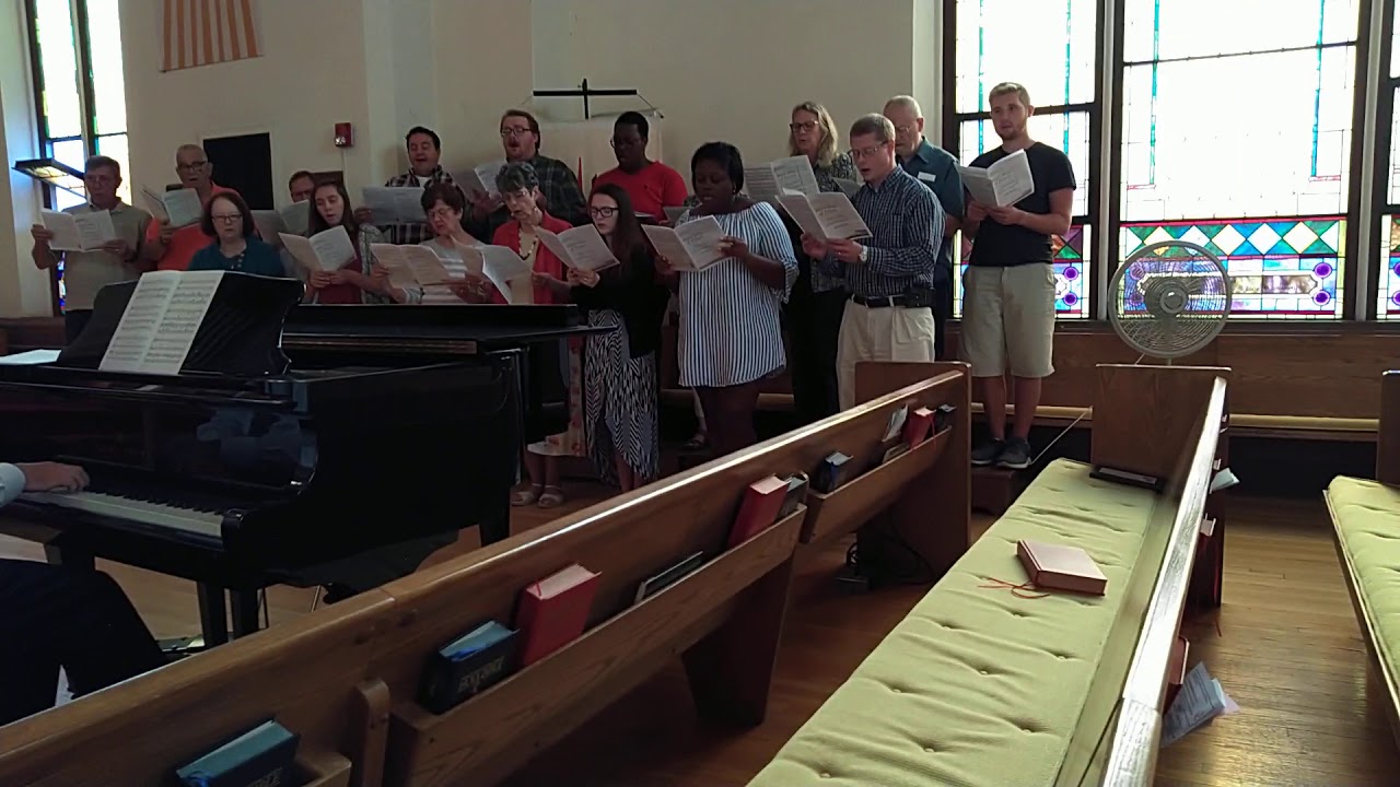 The Chancel Choir singing 