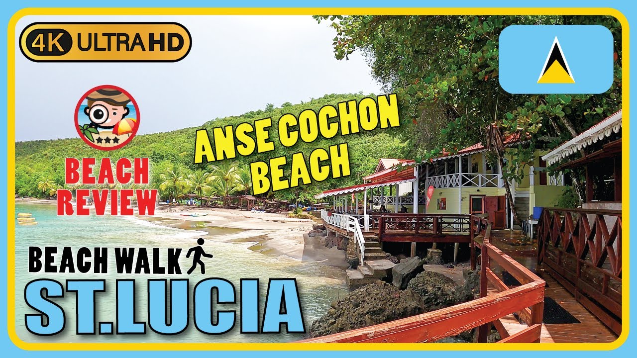 Anse Cochon St. Lucia (Beach washed away!😲🌧️Caught on camera!) 4K Walking Tour/Beach Walk & Review