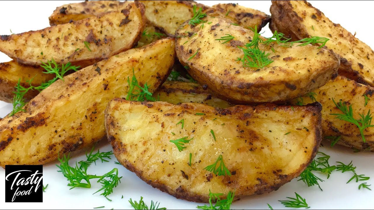 Рецепт Вкусной Картошки По Селянски! Картофель По Деревенски! Картошка в духовке!