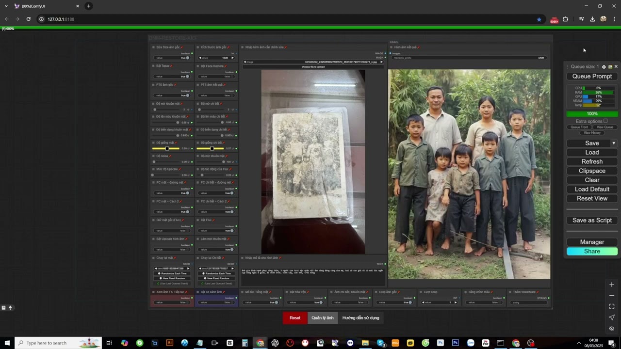 AMAZING ! You can restore old images with this workflow in ComfyUI