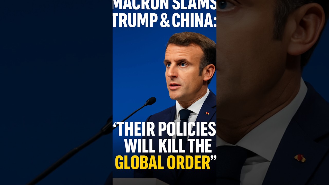 Macron Slams Trump & China: &ldquo;Their Policies Will Kill the Global Order&rdquo;#trumpnews #usanews