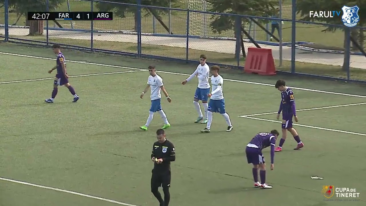 Rezumat, Cupa de Tineret U18, Sferturi, 2023/2024: Farul U18 - FC Argeș U18 7-1 (10.03.2024)