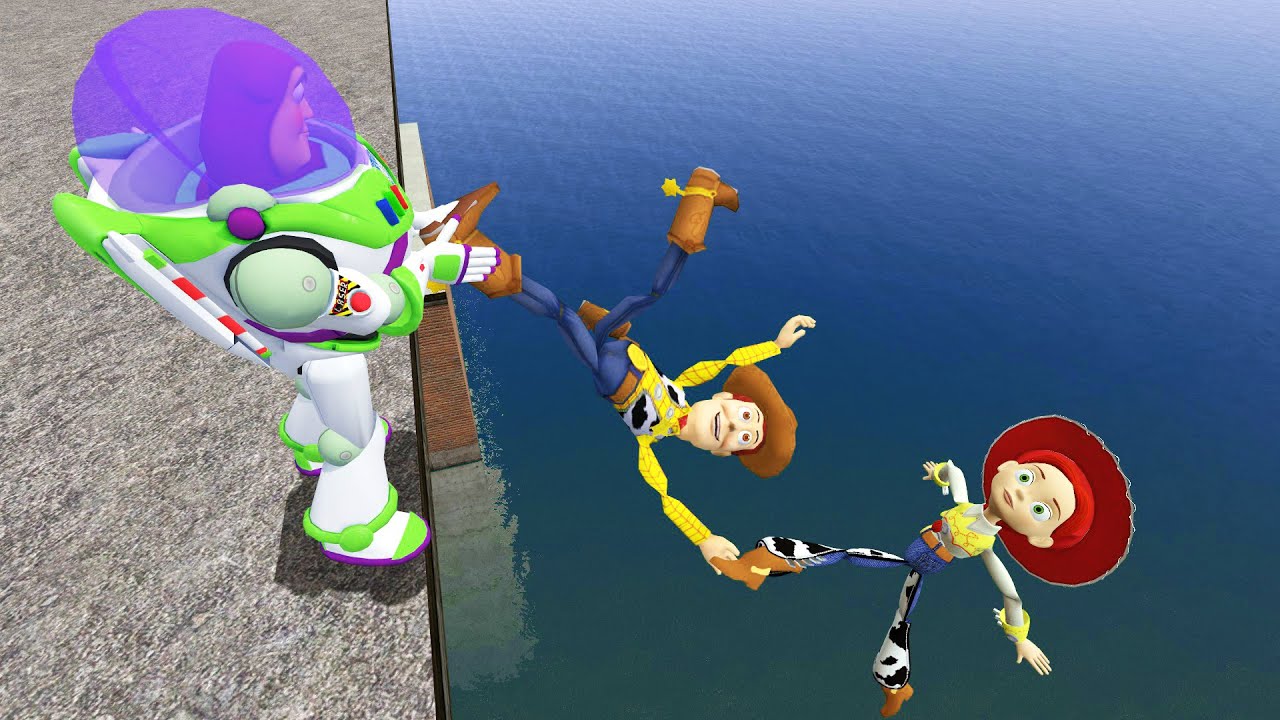 Gmod Ragdolls [Woody, Buzz, Jessie from Toy Story] vol.8