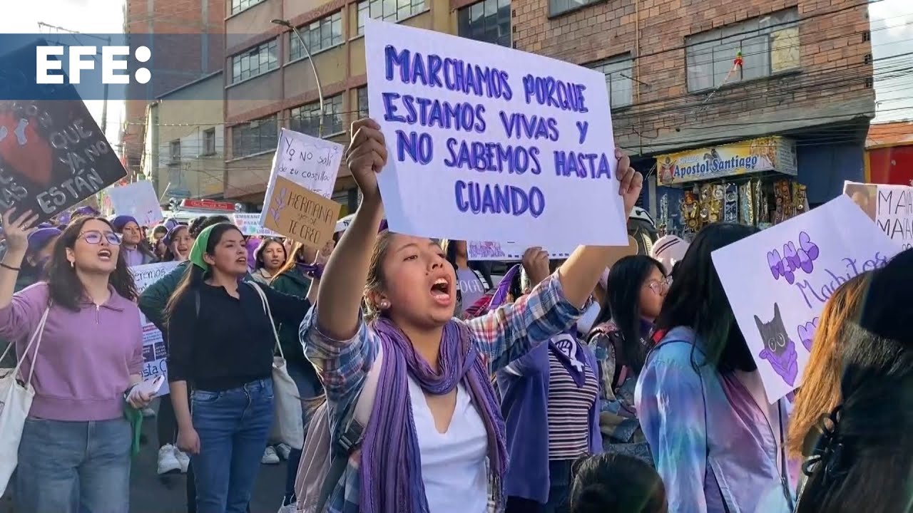 Mujeres en Bolivia se movilizan en rechazo a la impunidad en casos de violencia de género